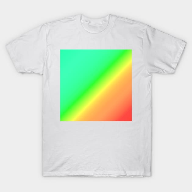 Diagonal Ombre Green T-Shirt by BlakCircleGirl